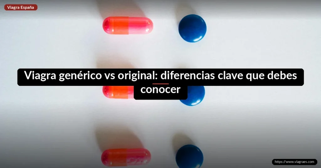 Viagra genérico vs original: diferencias clave que debes conocer