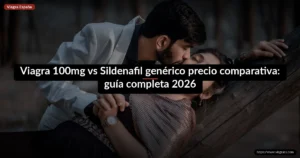 Viagra 100mg vs Sildenafil genérico precio comparativa: guía completa 2026